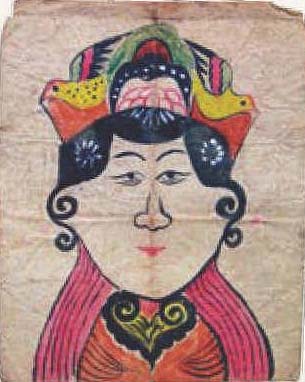 瑶族纸绘度戒面具